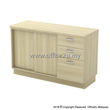 Q-YSP7123 COMBINATION LOW CABINET (SLIDING DOOR + FIXED PEDESTAL 2D1F)